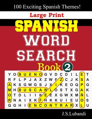 Large Print SPANISH WORD SEARCH Book; 2 by Jaja Media