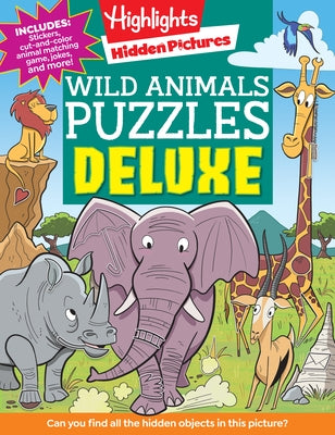 Wild Animals Puzzles Deluxe by Highlights