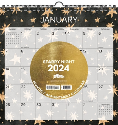 Starry Night 2024 12 X 12 Spiral Wall Calendar by Willow Creek Press