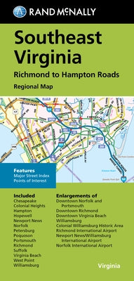 Rand McNally Folded Map: Southeast Virginia Richmond to Hampton Roads Regional Map by Rand McNally