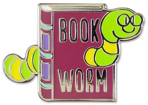 Enamel Pin Bookworm by Peter Pauper Press, Inc