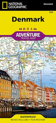 Denmark Map by National Geographic Maps