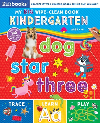 My Big Wipe Clean: Kindergarten Words Numbers by Kidsbooks