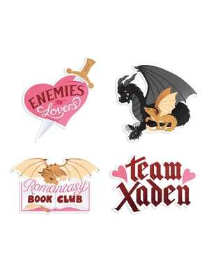 Fourth Wing: Romantasy Sticker Set of 4 by Out of Print