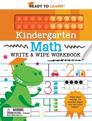 Ready to Learn Kindergarten Math Write & Wipe Workbook with Popper by Hale, Janet