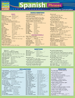 Spanish Phrases: Quickstudy Laminated Reference Guide by Levi, Joseph