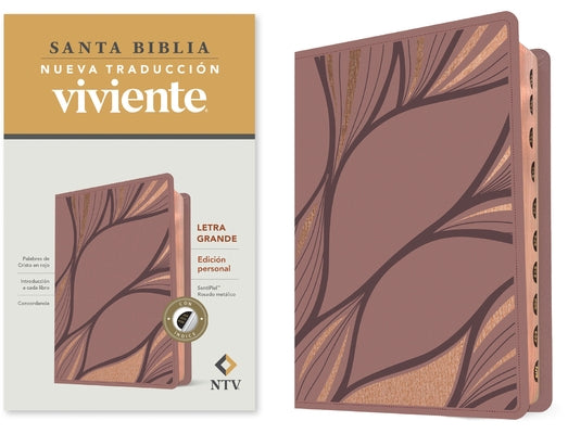 Santa Biblia Ntv, Edición Personal, Letra Grande (Sentipiel, Rosado Metálico, Índice) by Tyndale