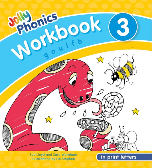 Jolly Phonics Workbook 3: In Print Letters (American English Edition) by Lloyd, Sue