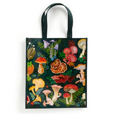 World of Mushrooms Reusable Shopping Bag by Galison