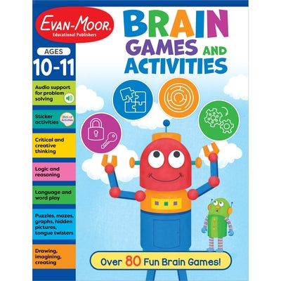 Brain Games and Activities, Ages 10-11 by Evan-Moor Educational Publishers