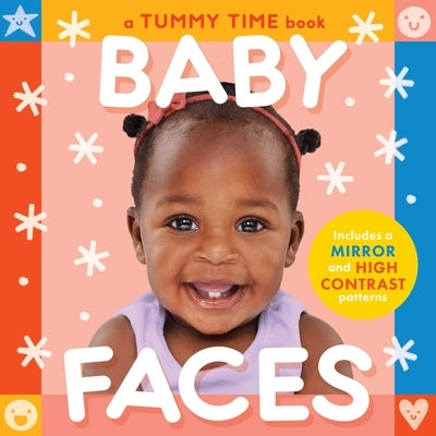Baby Faces (a Tummy Time, High Contrast, Accordian Board Book with Mirror for Infants) by Little Bee Books