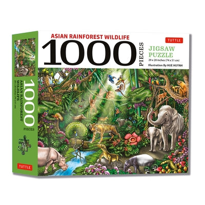 Asian Rainforest Wildlife - 1000 Piece Jigsaw Puzzle: Finished Size 29 in X 20 Inch (74 X 51 CM) by Huynh, Hue