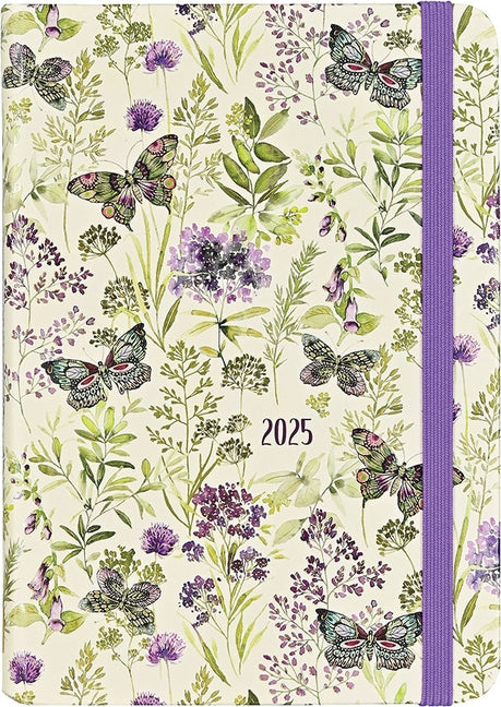 2025 Amethyst Butterflies Weekly Planner (16 Months, Sept 2024 to Dec 2025) by Kelly, Andrea