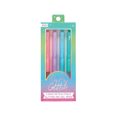 Oh My Glitter Retractable Glitter Gel Pens 4 by 