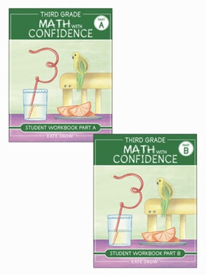 Third Grade Math with Confidence Student Workbook Bundle by Snow, Kate