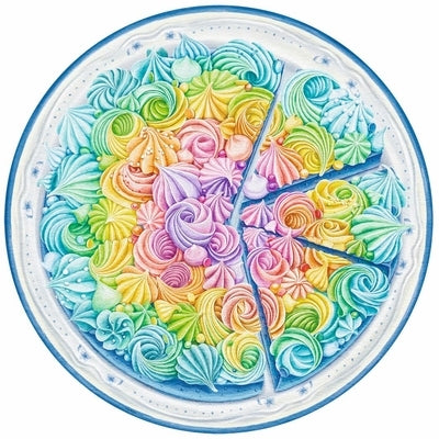 Rainbow Cake 500 PC Round Puzzle by Ravensburger