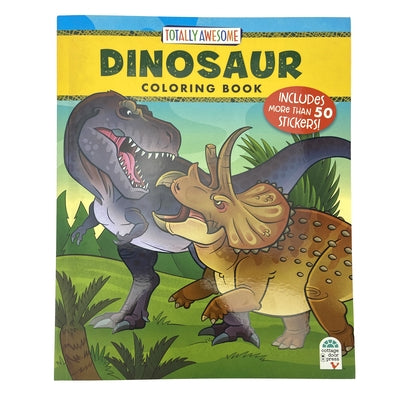 Totally Awesome Dinosaur Coloring Book with Stickers by Vaisberg, Diego