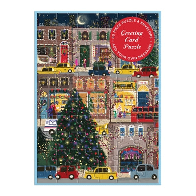 Joy Laforme Winter Lights Greeting Card Puzzle by Galison