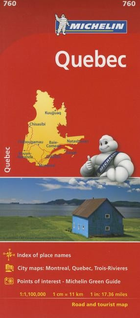 Michelin Quebec Map 760 by Michelin