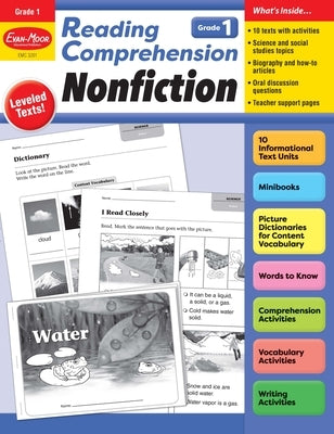 Reading Comprehension: Nonfiction, Grade 1 Teacher Resource by Evan-Moor Educational Publishers