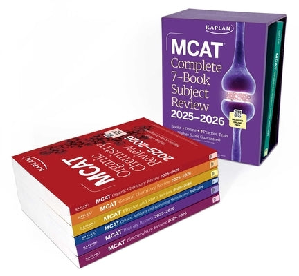 MCAT Complete 7-Book Subject Review 2025-2026, Set Includes Books, Online Prep, 3 Practice Tests by Kaplan Test Prep