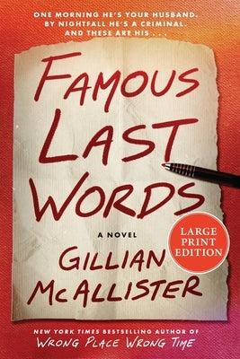 Famous Last Words by McAllister, Gillian