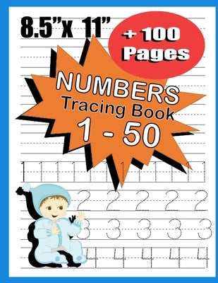 Number Tracing Book 1-50: number tracing workbook for toddlers, workbook for preschoolers, number tracing book for preschoolers and kids ages 3- by Publishing, Marotrips