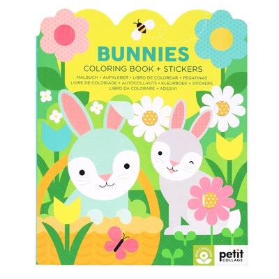 Bunnies Coloring Book + Stickers by Petit Collage