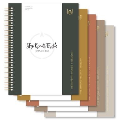 CSB She Reads Truth Spiral-Bound Notetaking Bible, Five-Volume Set, Hardcover by Myers, Raechel