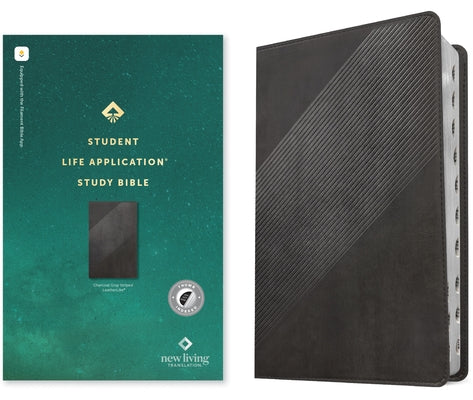 NLT Student Life Application Study Bible, Filament-Enabled Edition (Leatherlike, Charcoal Gray Striped, Indexed, Red Letter) by Tyndale