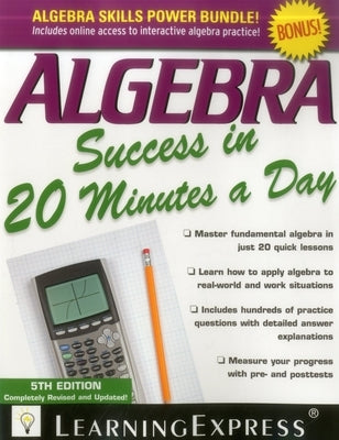 Algebra Success in 20 Minutes a Day by Learningexpress