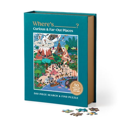 Where's ________? Curious and Far Out Places 500 Piece Search and Find Puzzle by Galison