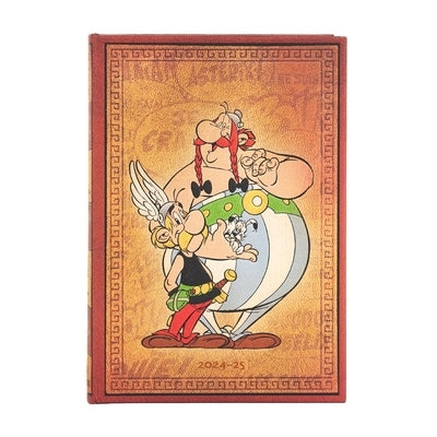 Paperblanks 2024-2025 Weekly Planner Asterix & Obelix the Adventures of Asterix 18-Month MIDI Horizontal Elastic Band 208 Pg 80 GSM by Paperblanks