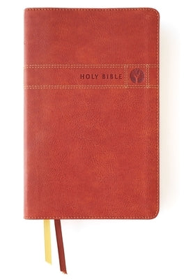 Niv, Men's Devotional Bible, Leathersoft, Brown, Comfort Print by Zondervan