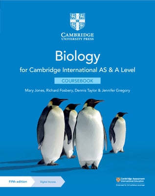 Cambridge International as & a Level Biology Coursebook with Digital Access (2 Years) 5ed by Jones, Mary