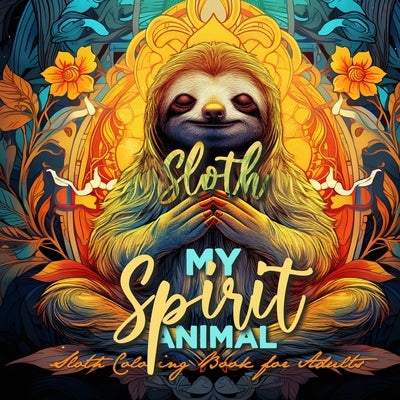 Sloth my Spirit Animals Sloth Coloring Book for Adults: funny Sloth Coloring Book for Adults Sloths Grayscale Coloring Book - Sloth Coloring Book Zent by Publishing, Monsoon