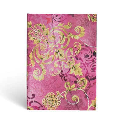 Paperblanks Polished Pearl Belle Époque Hardcover MIDI Unlined Wrap Closure 144 Pg 120 GSM by Paperblanks