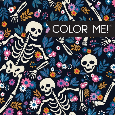 Color Me! Halloween - Keepsake Coloring Books Compact Edition with Quotes Cute & Creepy Designs 7x7 Inches Boo Basket Stuffer, Portable Coloring Book by New Seasons