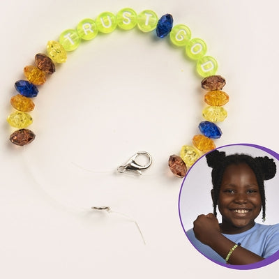 Vacation Bible School (Vbs) 2024 Camp Firelight Trust God Bead Bracelet Craft (Pkg of 12): A Summer Camp Adventure with God by Cokesbury