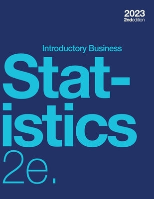 Introductory Business Statistics 2e (paperback, b&w) by Holmes, Alexander