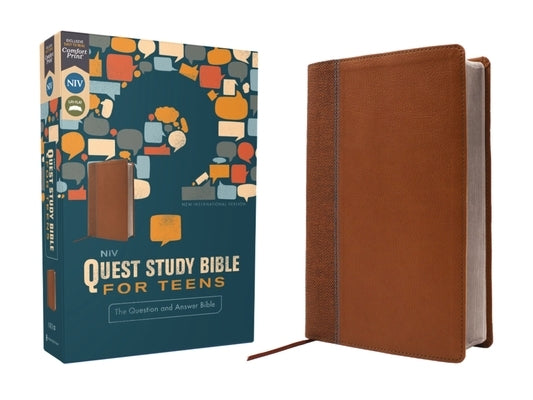 Niv, Quest Study Bible for Teens, Leathersoft, Brown, Comfort Print: The Question and Answer Bible by Christianity Today Intl