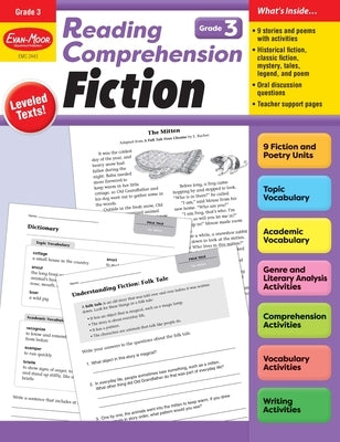 Reading Comprehension: Fiction, Grade 3 Teacher Resource by Evan-Moor Educational Publishers