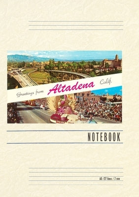 Vintage Lined Notebook Greetings from Altadena, California by Found Image Press