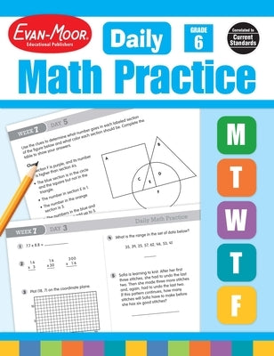 Daily Math Practice, Grade 6 Teacher Edition by Evan-Moor Educational Publishers