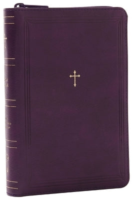 NKJV Compact Paragraph-Style Bible W/ 43,000 Cross References, Purple Leathersoft with Zipper, Red Letter, Comfort Print: Holy Bible, New King James V by Thomas Nelson