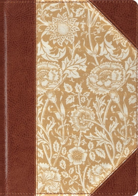 ESV Single Column Journaling Bible, Large Print (Cloth Over Board, Antique Floral Design) by 