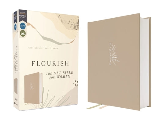 Flourish: The NIV Bible for Women, Cloth Over Board, Cream, Comfort Print by Livingstone Corporation