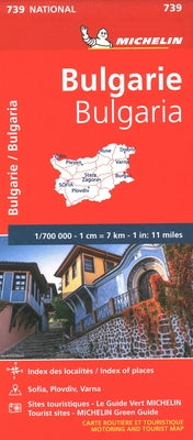 Michelin Bulgaria Map 739 by Michelin