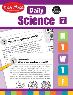 Daily Science, Grade 4 Teacher Edition by Evan-Moor Educational Publishers