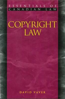 Copyright Law by Vaver, David